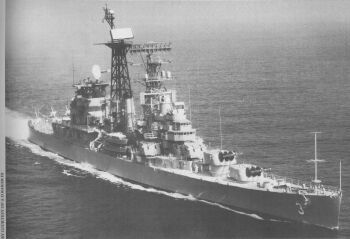 SPS-39 on USS Galvestron testing an experimental wider array